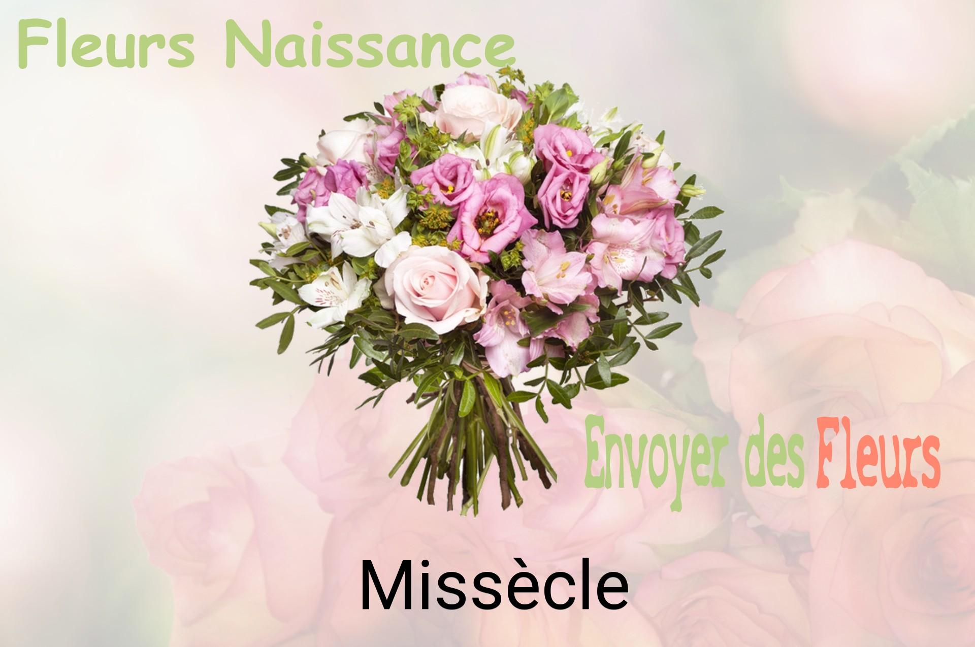 Bouquet de fleurs de naissance livré à Missècle